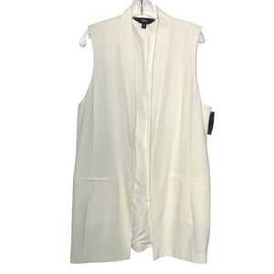 Mossimo Cream Blazer‎ Vest NWT XXL